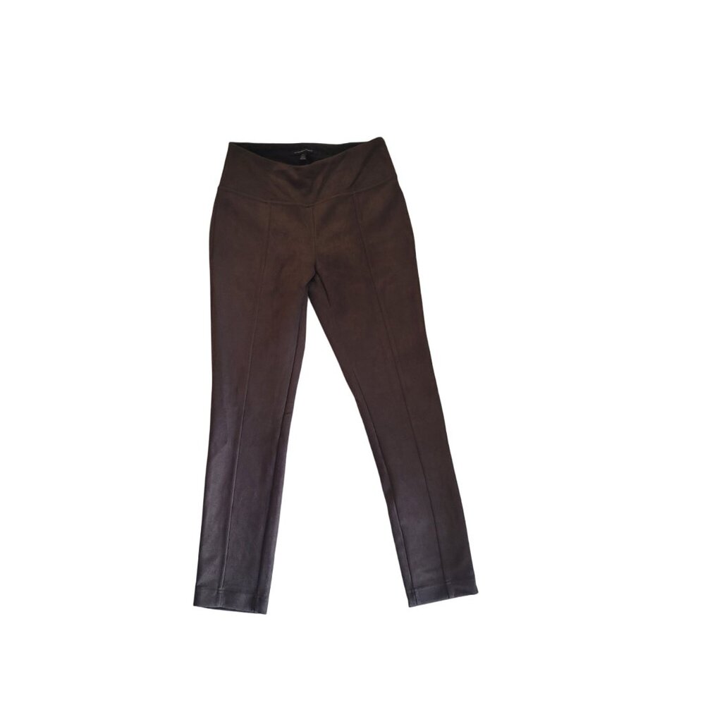 Andrew Marc Womens Polyester Spandex Brown Pants S/CH